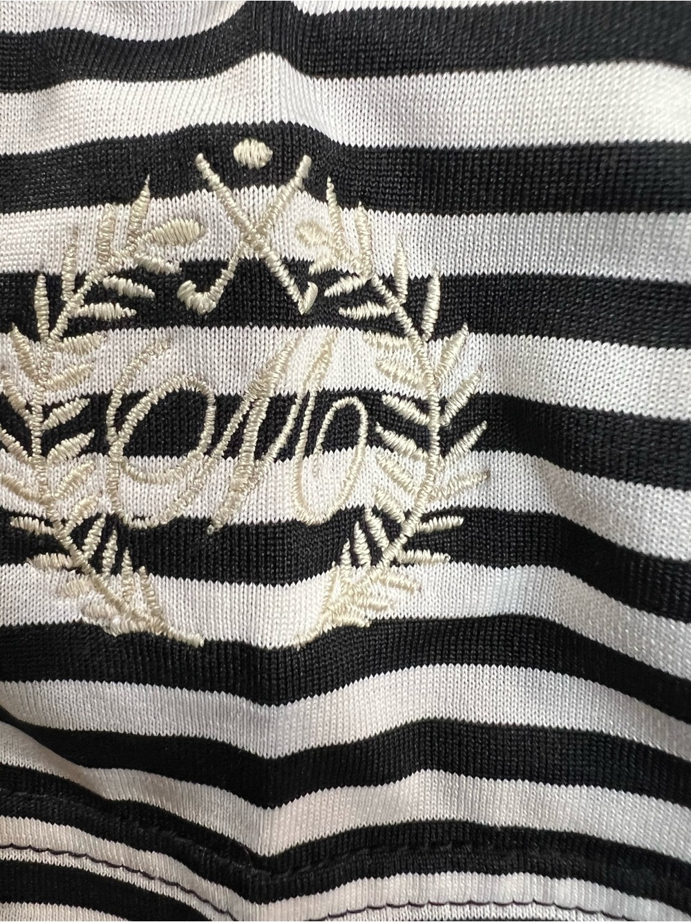 Peter Millar Summer Comfort Black and White Striped Polo XL - Picture 7 of 7